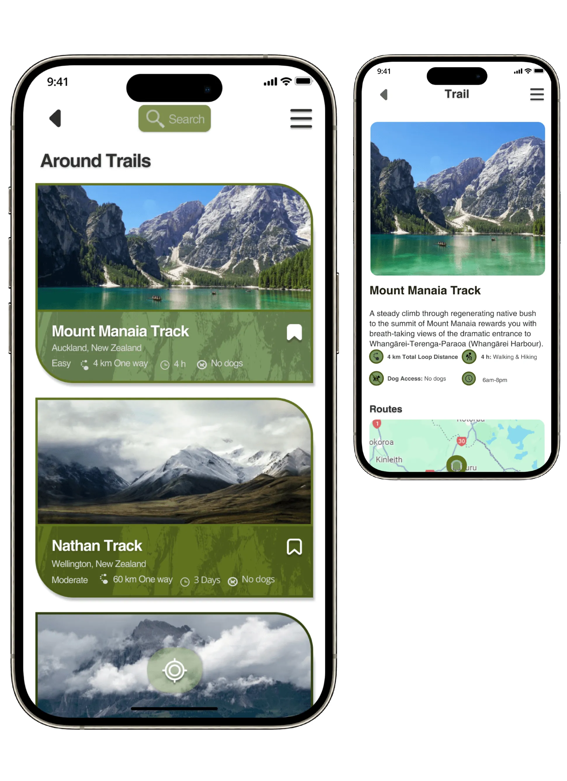 Marae Around Trails phone previews