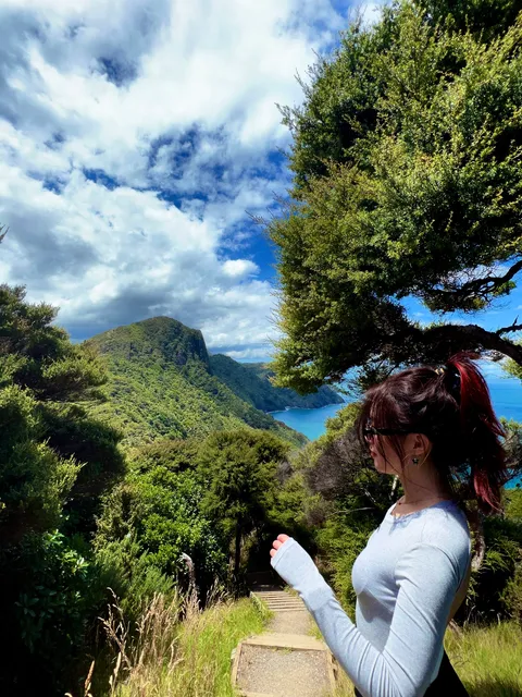 Lyn Ling hiking on a bush trail