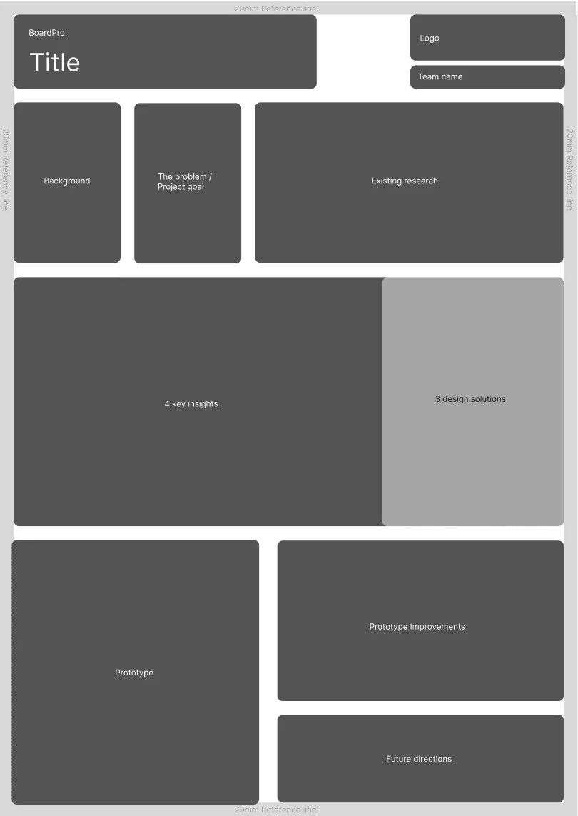 BoardPro poster concept wireframe