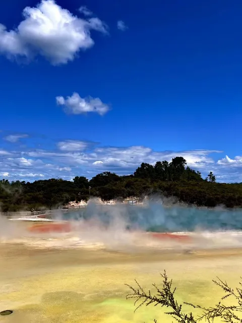 Geothermal hot-spring landscape